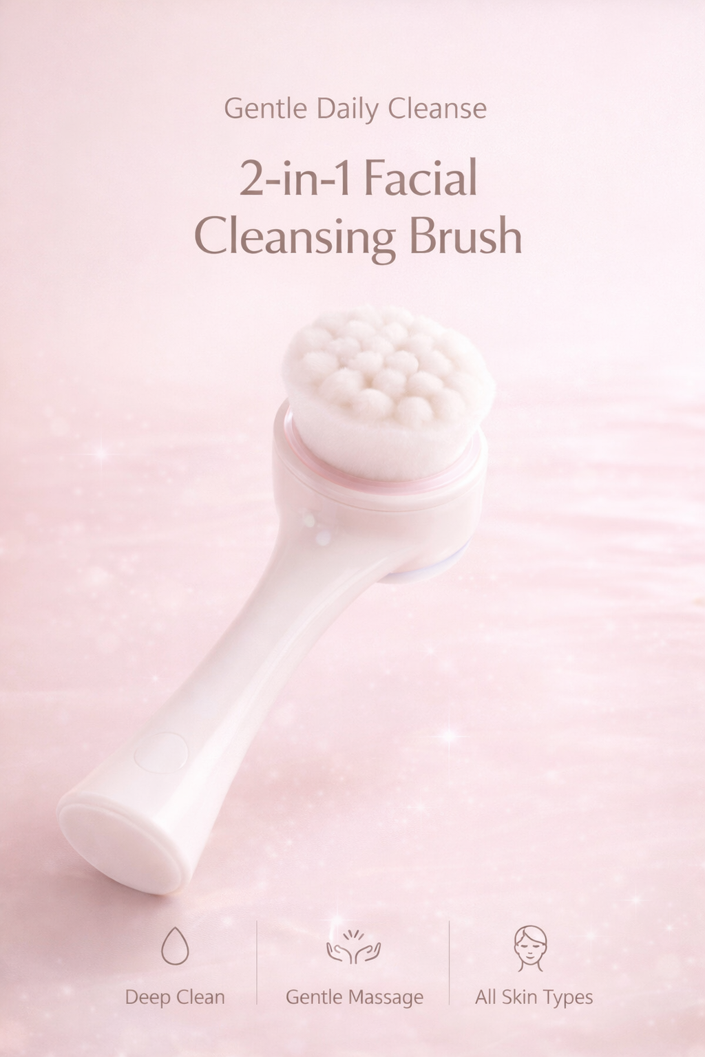 Velora 2-in-1 Facial Cleansing Brush