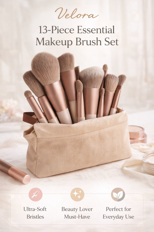 Velora Complete 13-Piece Makeup Brush Set